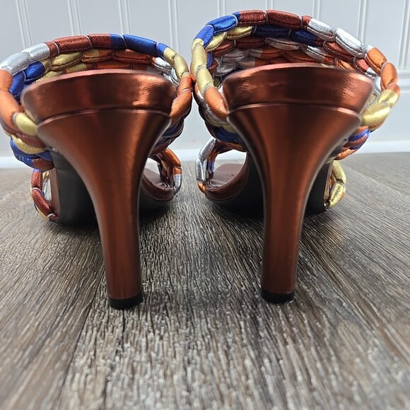 Dries Van Noten WOVEN METALLIC MULES - Picture 9 of 16